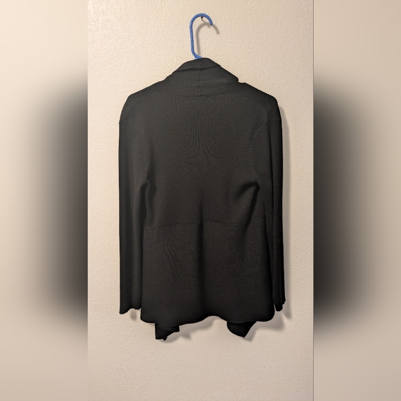 Carmen Black Open Front Cardigan - Picture 2 of 3